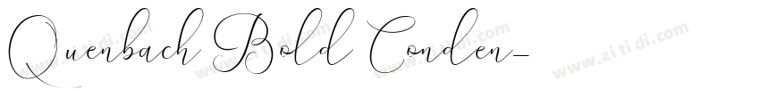 Quenbach Bold Conden字体转换